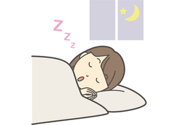 stay in bedのイラスト